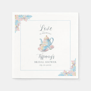 Love is Brewing Bridal Shower Napkin