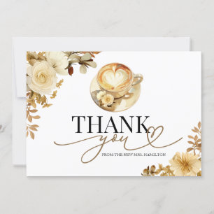Love Is Brewing Bridal Shower Thank You Card