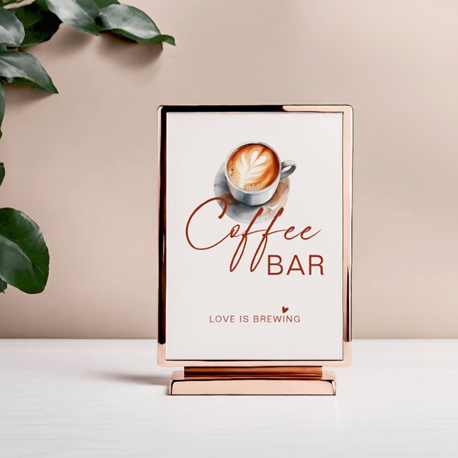 Love Is Brewing Coffee Bar Sign Poster (Creator Uploaded)
