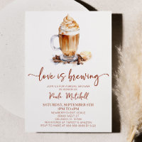 Love Is Brewing Coffee Beans Bridal Shower