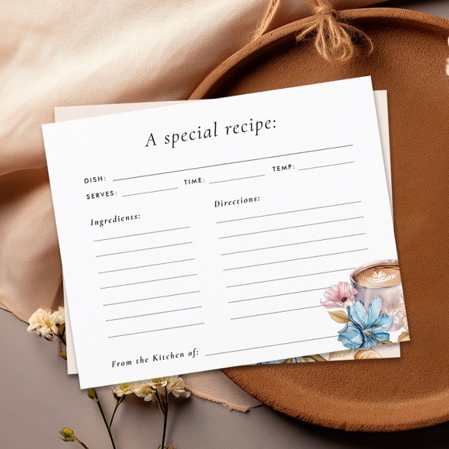 Love is Brewing Coffee Bridal Shower Recipe Card (Creator Uploaded)