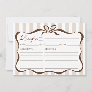Love Is Brewing Coffee Bridal Shower Recipe Cards