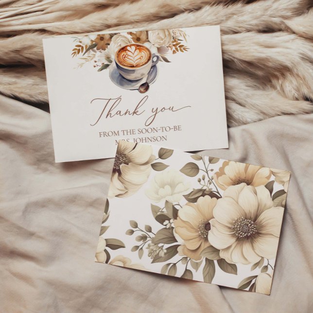 Love Is Brewing Coffee Bridal Shower Thank You (Creator Uploaded)