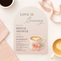 Love is Brewing Coffee Cafe Coquette Bridal Shower