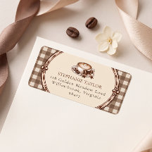 Love is Brewing Coffee Gingham Bridal Shower