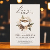 Love is Brewing Coffee Latte Boho Bridal Shower