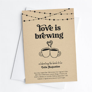 Love is Brewing Coffee Tea Couples / Bridal Shower Invitation