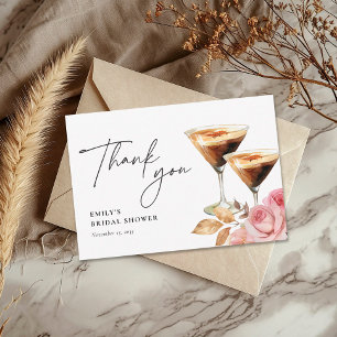 Love is Brewing Elegant Bridal Shower Thank You Card