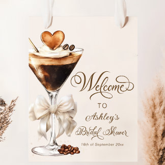 Love Is Brewing Elegant Modern Bridal Shower Poster