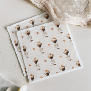 Love Is Brewing Espresso Martini Bridal Shower Napkin