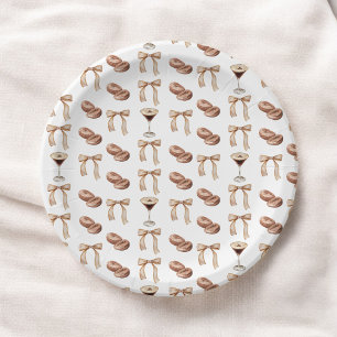 Love is Brewing Espresso Martini Bridal Shower Paper Plate