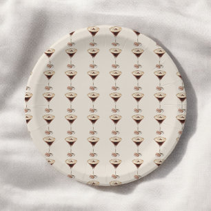 Love is Brewing Espresso Martini Bridal Shower Paper Plate