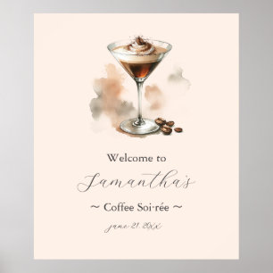 Love is Brewing Espresso Martini Bridal Shower Poster