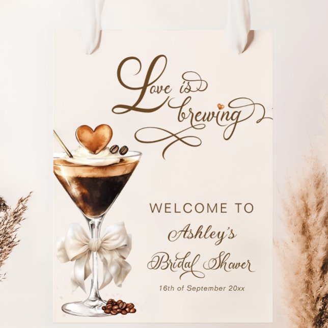 Love Is Brewing Espresso Martini Bridal Shower Poster (Creator Uploaded)