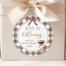 Love Is Brewing Expresso Martini Bow Bridal Shower