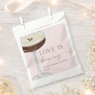 Love Is Brewing Expresso Martini Bridal Shower Favour Bag