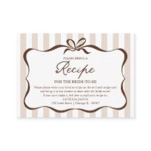 Love Is Brewing Fall Bridal Shower Recipe Request