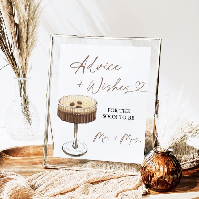 Love Is Brewing Martini Advice & Wishes Sign (Creator Uploaded)