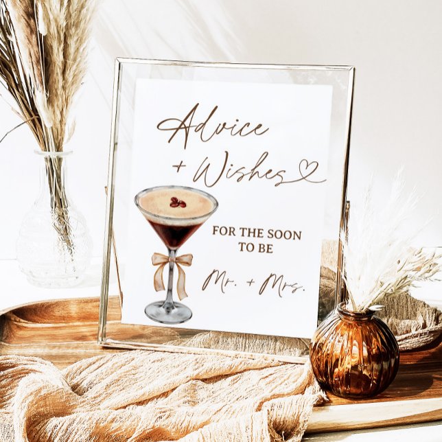 Love Is Brewing Martini Advice & Wishes Sign (Creator Uploaded)