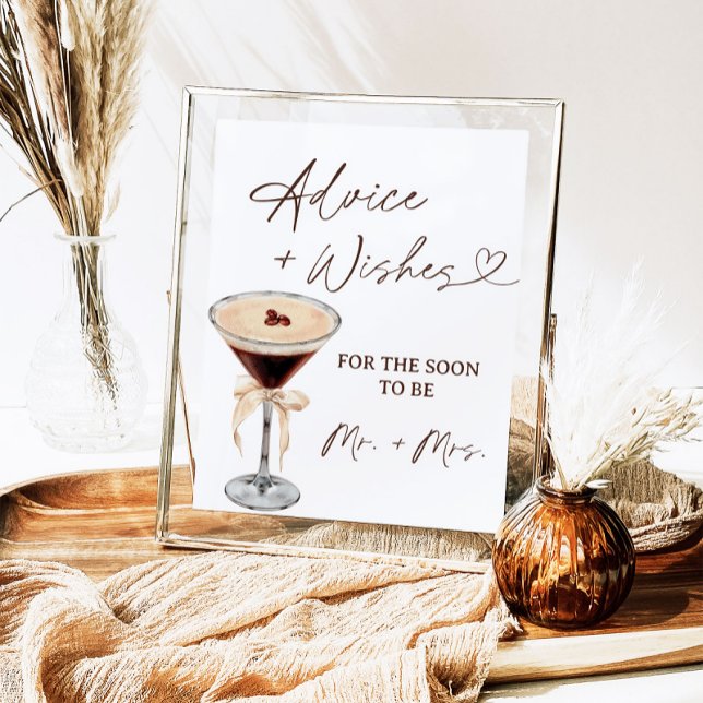 Love Is Brewing Martini Advice & Wishes Sign (Creator Uploaded)