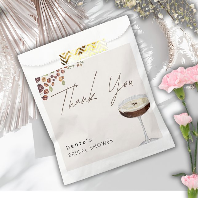 Love Is Brewing Modern Bridal Shower  Favour Bag (Creator Uploaded)