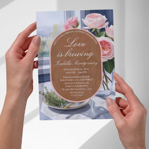 Love Is Brewing Morning Latte Bridal Shower Invitation