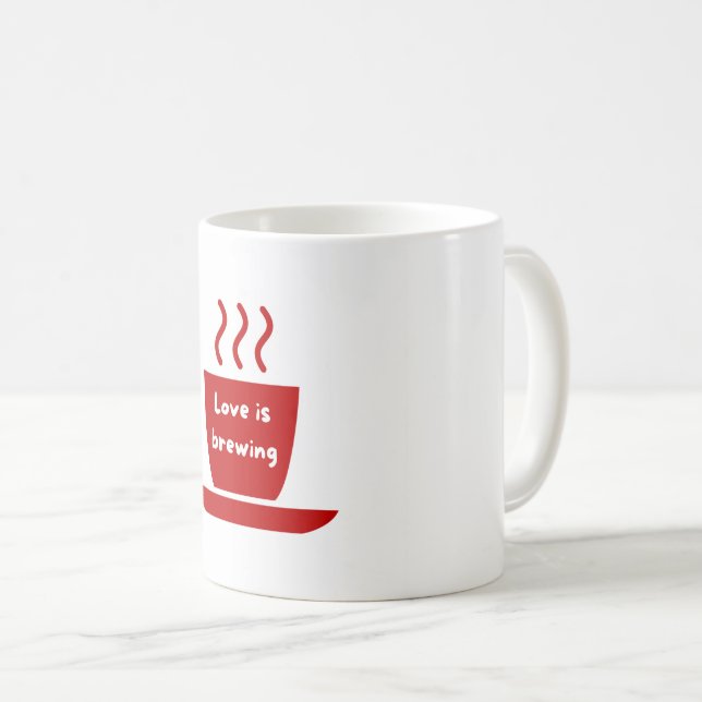Love is Brewing Mug (Front Right)