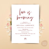 Love is brewing, Perfect Bridal Shower Beer Party
