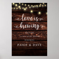 Love is Brewing, Wedding Rehearsal Dinner, Rustic