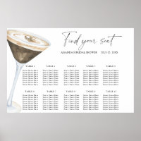 Love is brewing Wedding seating chart