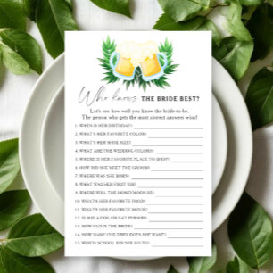 Love is brewing Who knows the bride best