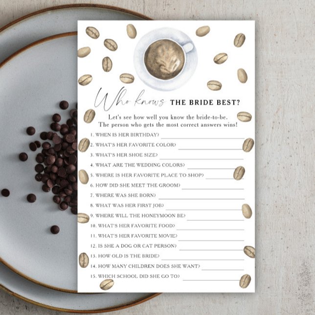 Love is brewing Who knows the bride best (Creator Uploaded)