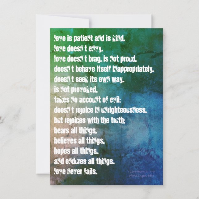 Love Is Card (Front)