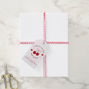 Love Is Cherry Sweet Bridal Shower Gift Tags