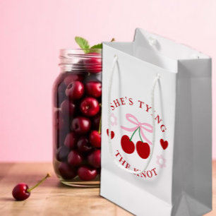 Love Is Cherry Sweet Bridal Shower Small Gift Bag