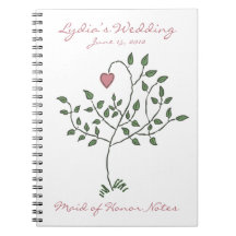 Love is deeply rooted Maid of Honour Notebook