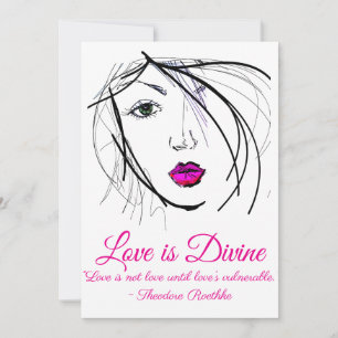 Love is Divine Thank You Card