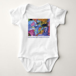 love is downright messy baby bodysuit
