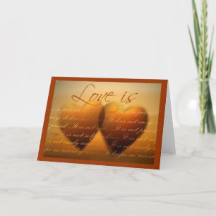 Love is ... elegant heart card