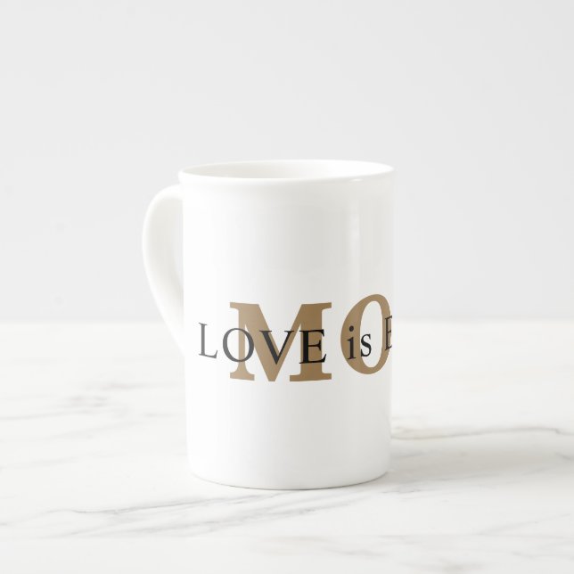 LOVE Is Enough Gift for Mum Bone China Mug (Front Left)