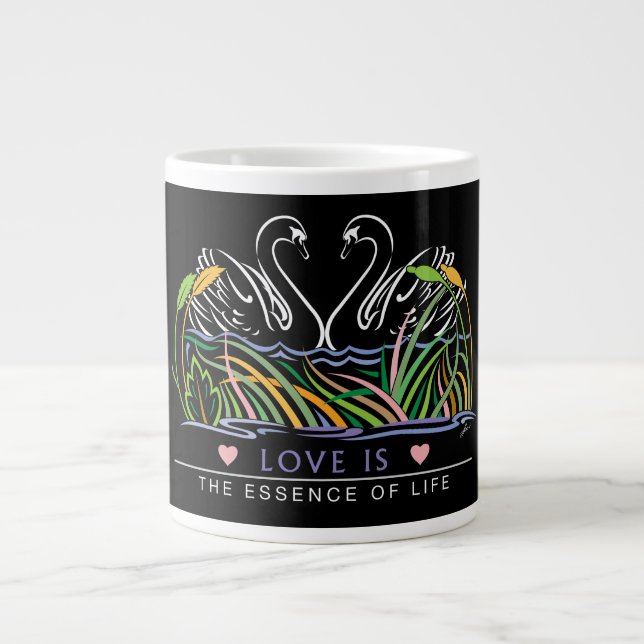 Love is Essence of Life Large Coffee Mug (Front)