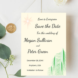Love is Evergreen Save The Date