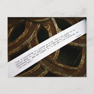 Love is everything postcard