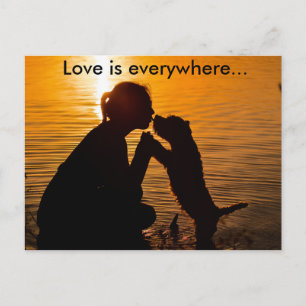 Love is everywhere - Postcard