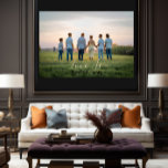👨‍👩‍👧‍👦Love Is - Family Personalised💕 Faux Canvas Print<br><div class="desc">Love Is - Family Personalised Wall Canvas Celebrate the beauty of family love with our "Love Is... " customisable design! 💕👨‍👩‍👧‍👦 Create a heartfelt and unique statement piece for your home that showcases the essence of your family bond. Personalise this charming canvas with your family name, making it a cherished...</div>