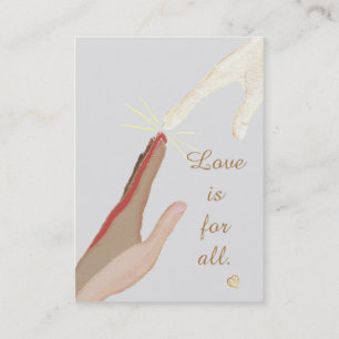 Love is for all Spiritual Universal Hands Bus.Card Business Card