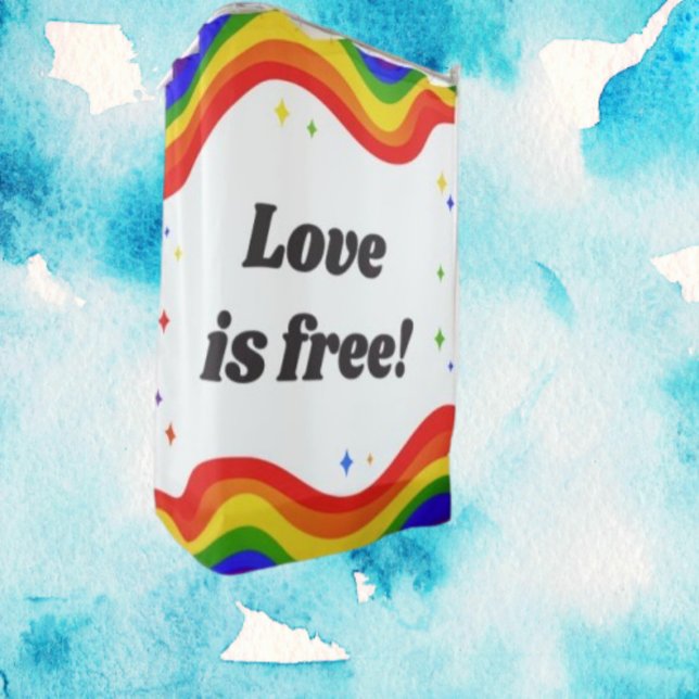 Love is Free: Rainbow Pride Shower Curtain (Creator Uploaded)