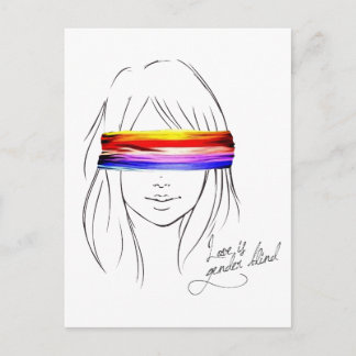 Love Is Gender Blind Postcard