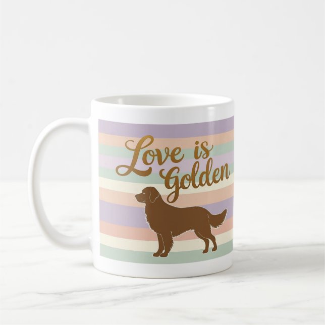 Love is Golden Coffee Mug (Left)