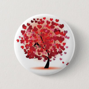 Love is growing 6 cm round badge